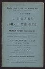 Catalogue of the library of John H. Wheeler, the historian of North Carolina